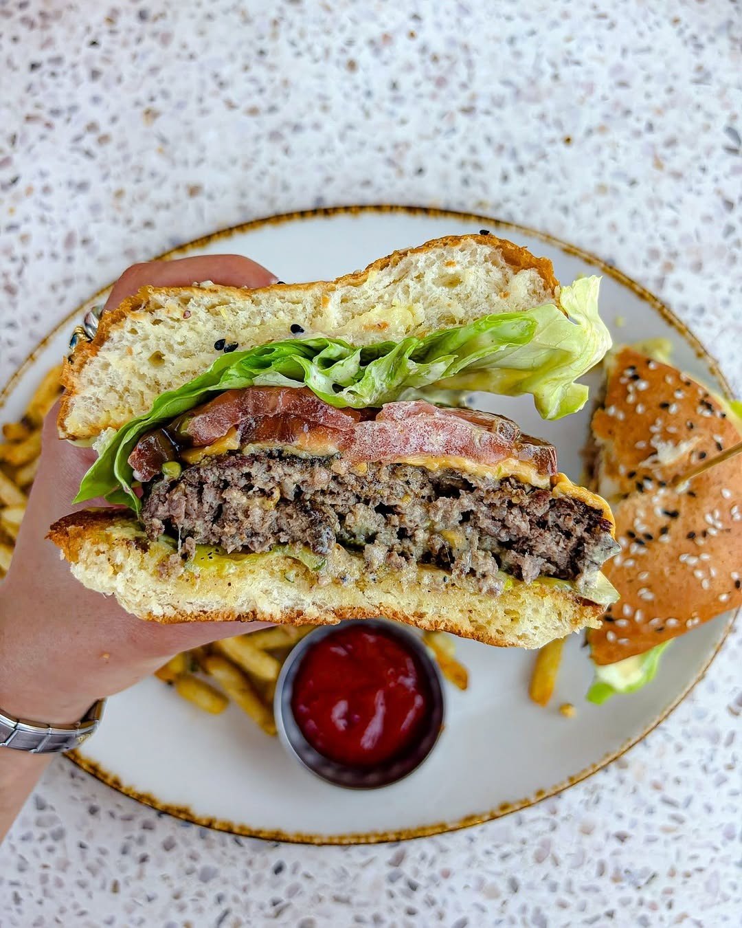The burger