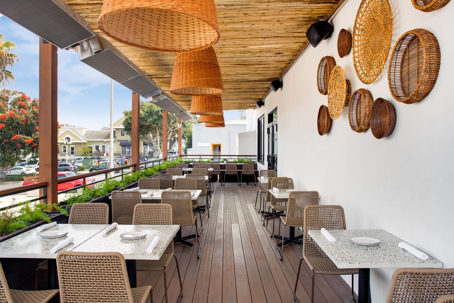 Outdoor dining at Fresco Cocina